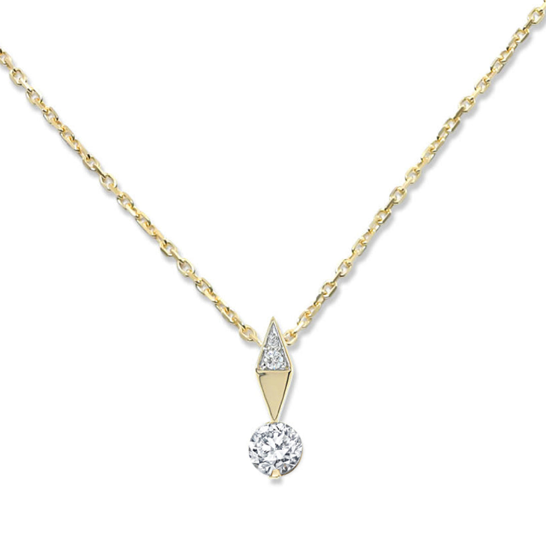 The Harlow Pendant - Carat Couture Carbon Neutral Linea Half Drop Pendant