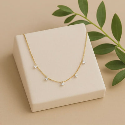 gold diamond necklace