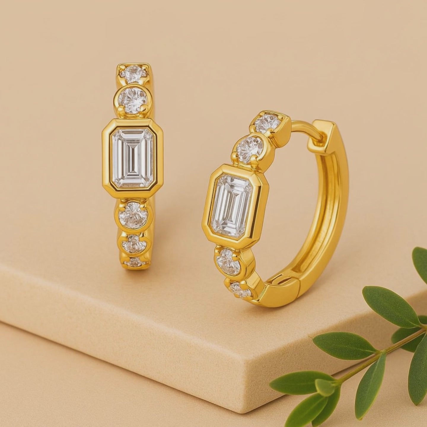 14K Gold Vermeil with Lab Grown Diamonds