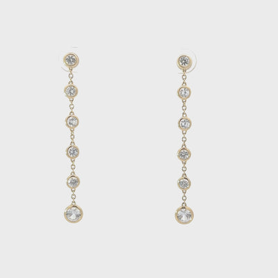 The Dalia 14K Solid Gold Gemstone Earrings