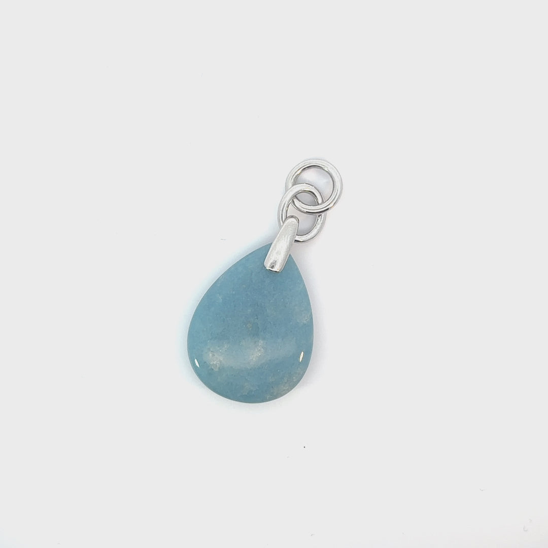 Sterling Silver Paraiba Quartz Enhancer