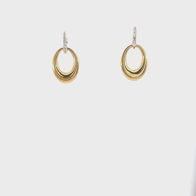 The Tova Sterling Silver 14K Solid Gold Earrings