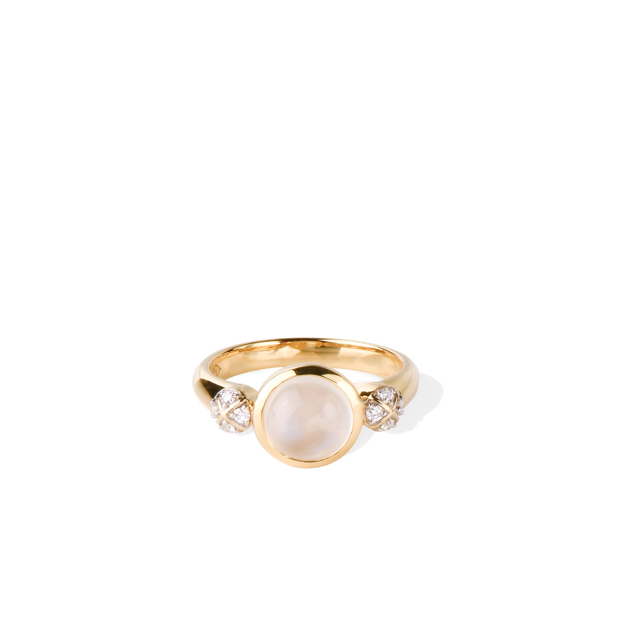 The Opal 14K Solid Gold Diamond Ring