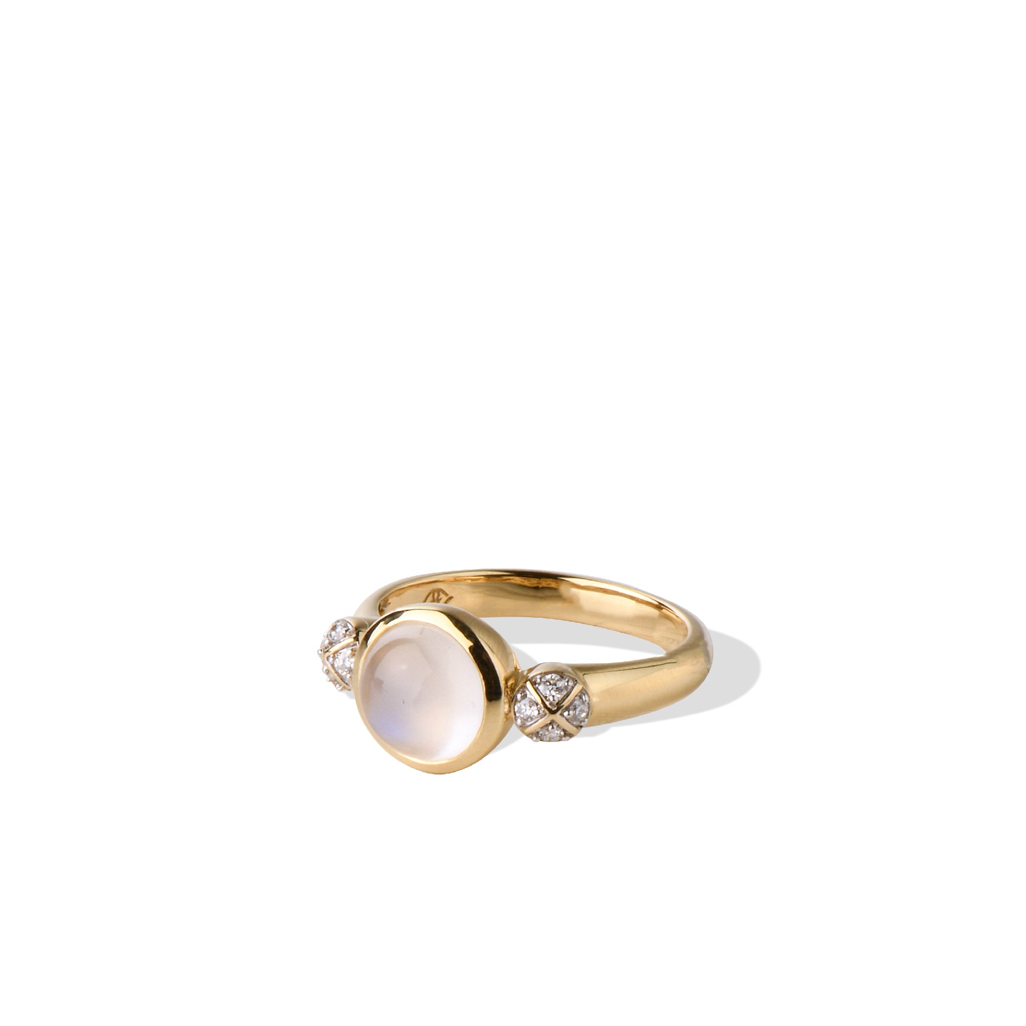 The Opal 14K Solid Gold Diamond Ring