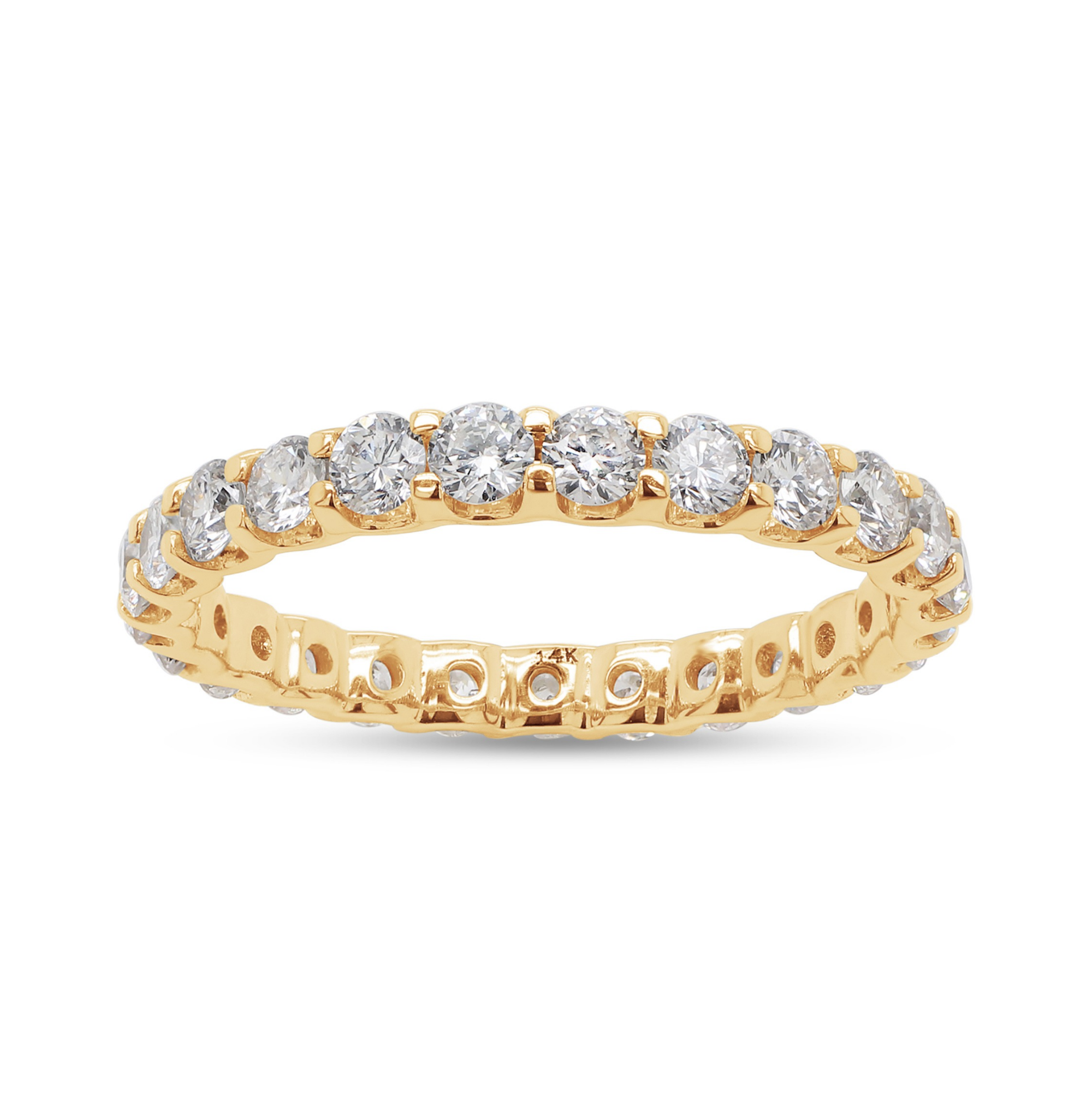 solid gold diamond engagement ring
