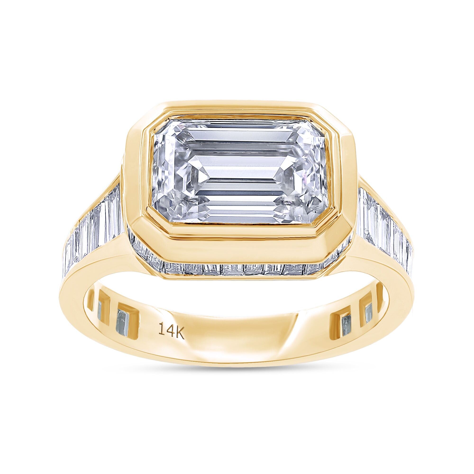 The Jesse Statement Ring - 14K Solid Gold with Lab-Grown Diamond