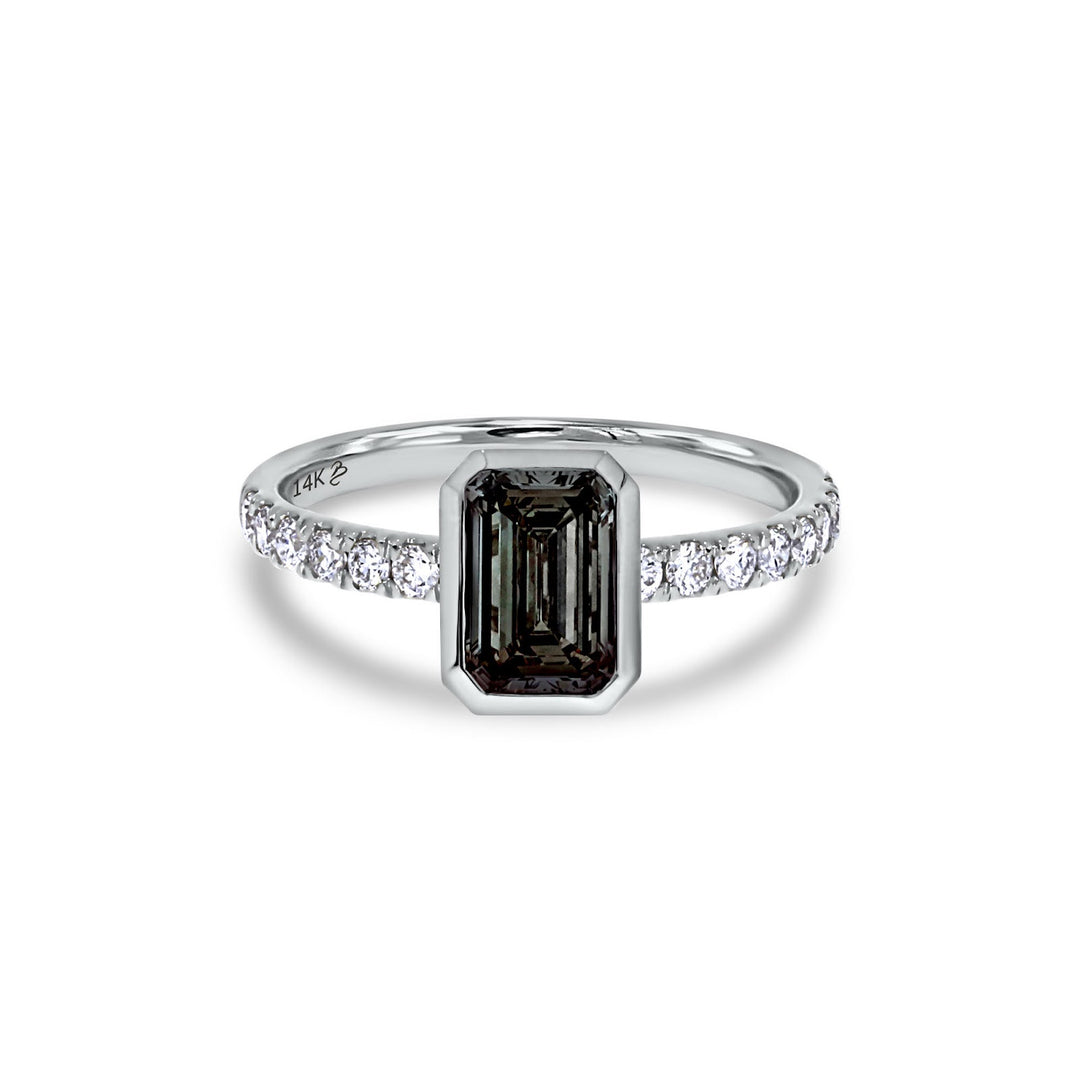 The Bay Ring - White Gold Carat Couture Lab Grown Diamond Smokey Ring