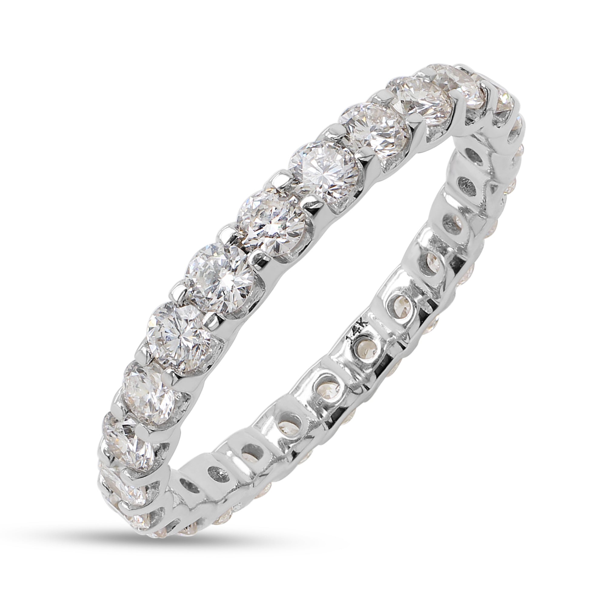 Diamond ring with a white background